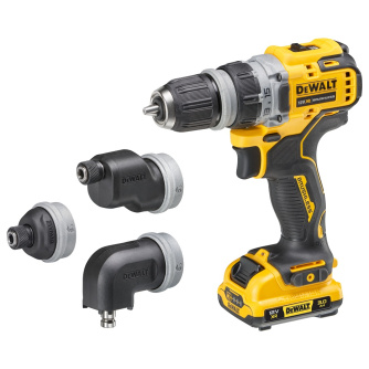 Купить Дрель аккумуляторная DEWALT DCD 703 L2T  12v 3.0Ah + набор из 4-х насадок фото №4