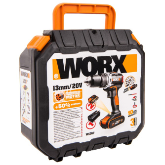 Купить Дрель аккумуляторная WORX WX367  20V 2,0Ач кейс фото №2