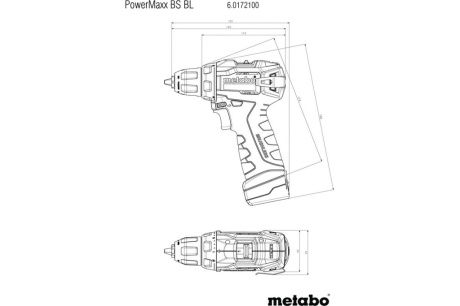 Купить Дрель-шуруповерт аккумуляторная METABO POWERMAXX BS BL  601721500 фото №3