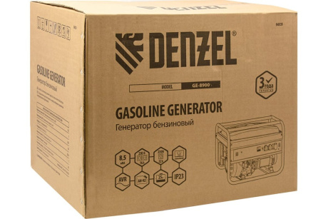 Купить Генератор GE-8900 Denzel 8 5 кВт фото №33