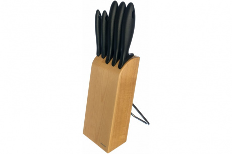 Купить Набор Fiskars: Ножи Essential в деревянном блоке 5шт   1023782 фото №1