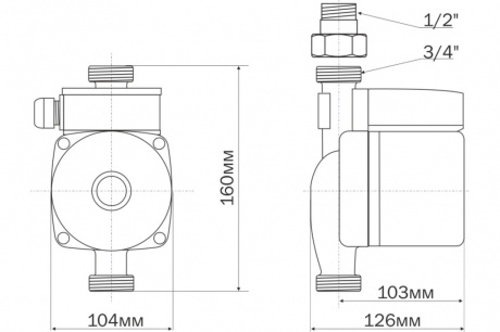 Купить Насос повысительный AQUARIO AC 159-160А фото №5