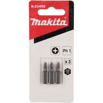 Купить Бита Makita C-form PH1-25 мм 3 шт   B-23450 фото №1