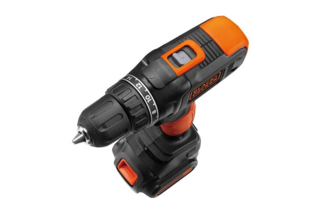 Купить Дрель-шуруповерт аккумуляторный BLACK+DECKER BCD7122CK-RU фото №5