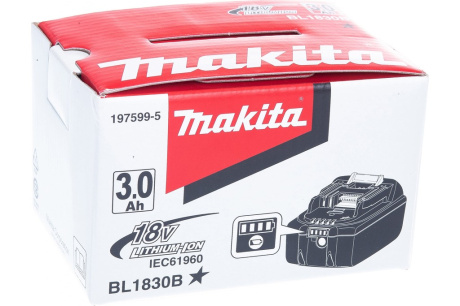 Купить Аккумулятор Makita 197599-5 Li-Ion 18 В 3.0 Ач фото №5