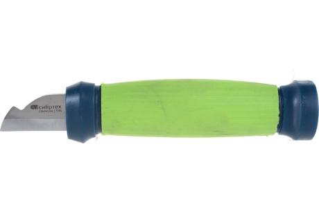 Купить Нож монтажника с чехлом, обрезиненная рукоятка, 154 мм СИБРТЕХ 79013 фото №2
