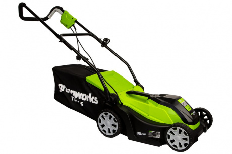 Купить Газонокосилка GREENWORKS GLM1035 колесная   2505107 фото №1